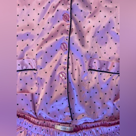 Victoria's Secret Pink and Black Polka Dot Pajama Set - Picture 5 of 6